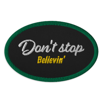 [Customizable] Embroidered patches -Kelly Green