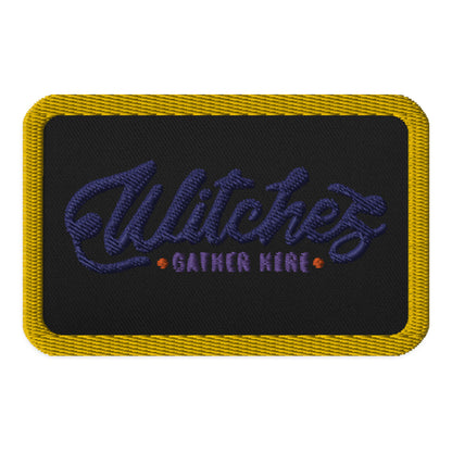 [Customizable] Embroidered patches -Yellow Outline