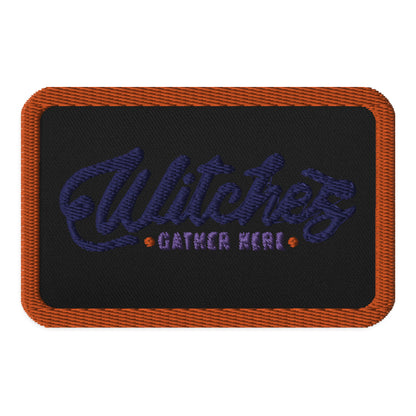 [Customizable] Embroidered patches -Orange Outline