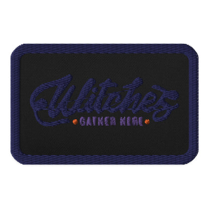 [Customizable] Embroidered patches -Navy Outline