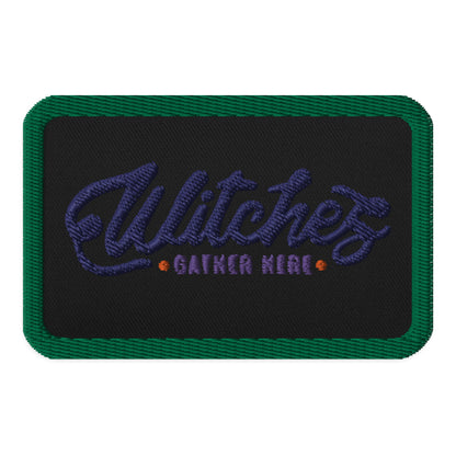 [Customizable] Embroidered patches -Kelly Green Outline