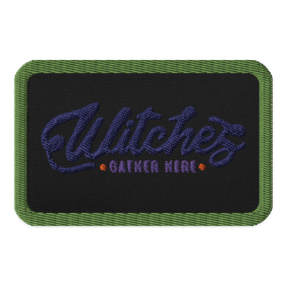 [Customizable] Embroidered patches -Kiwi Green Outline