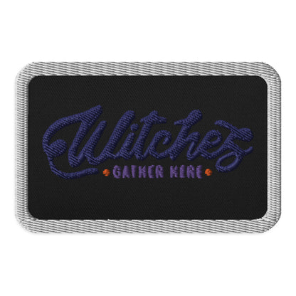 [Customizable] Embroidered patches -White Outline