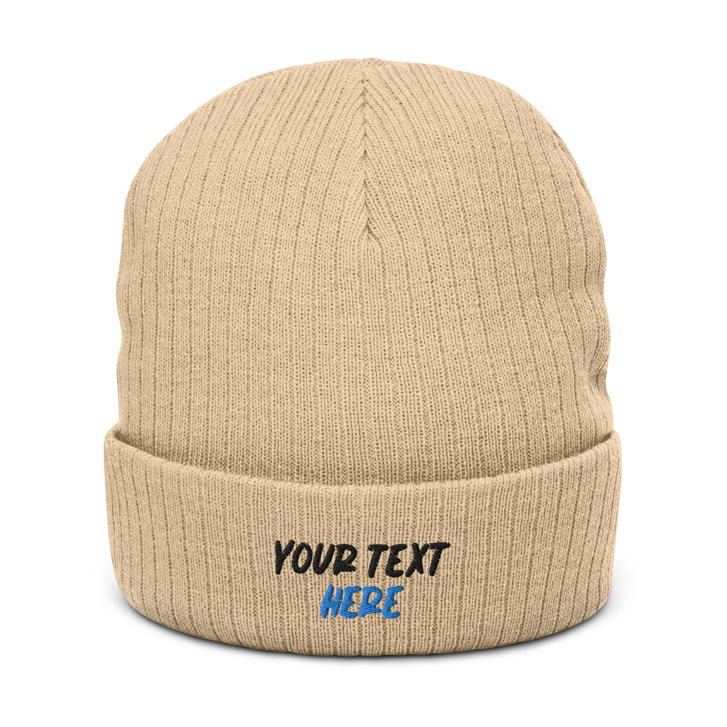 [Customizable] Ribbed knit beanie