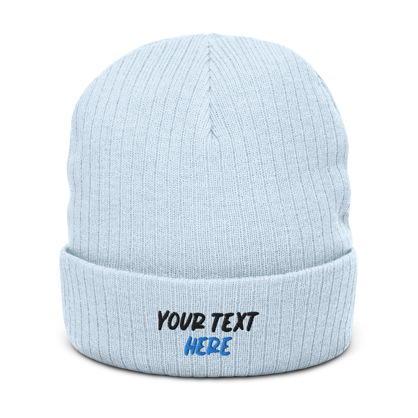 [Customizable] Ribbed knit beanie