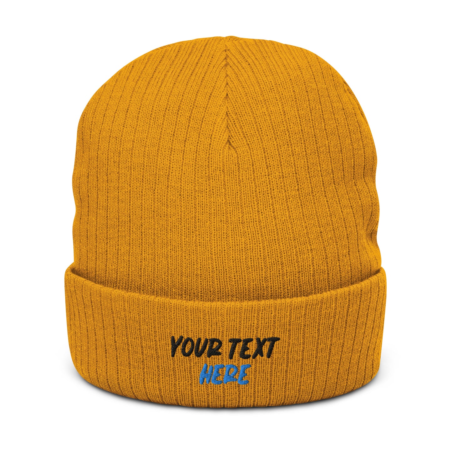 [Customizable] Ribbed knit beanie