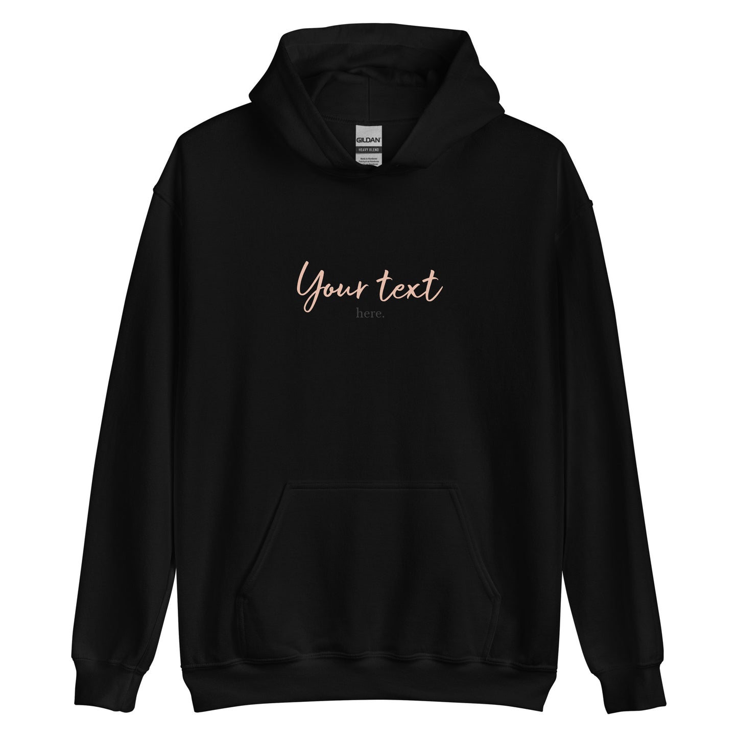 [Customizable text] Unisex hoodie - DTG Printing