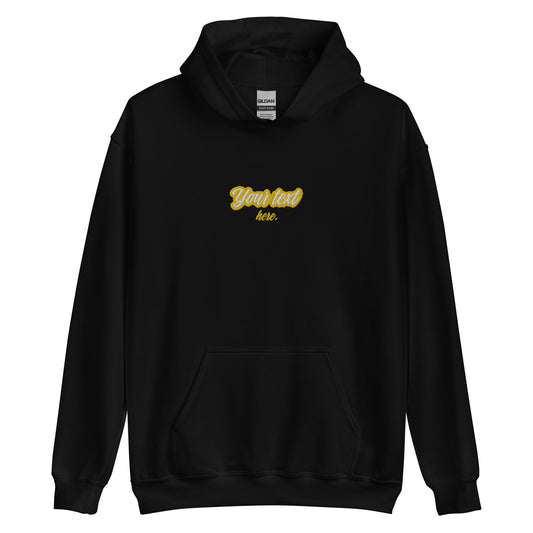 [Customizable text] Unisex hoodie - Embroidery