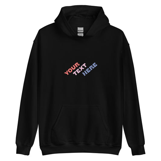 [Customizable text] Unisex hoodie - DTG Printing