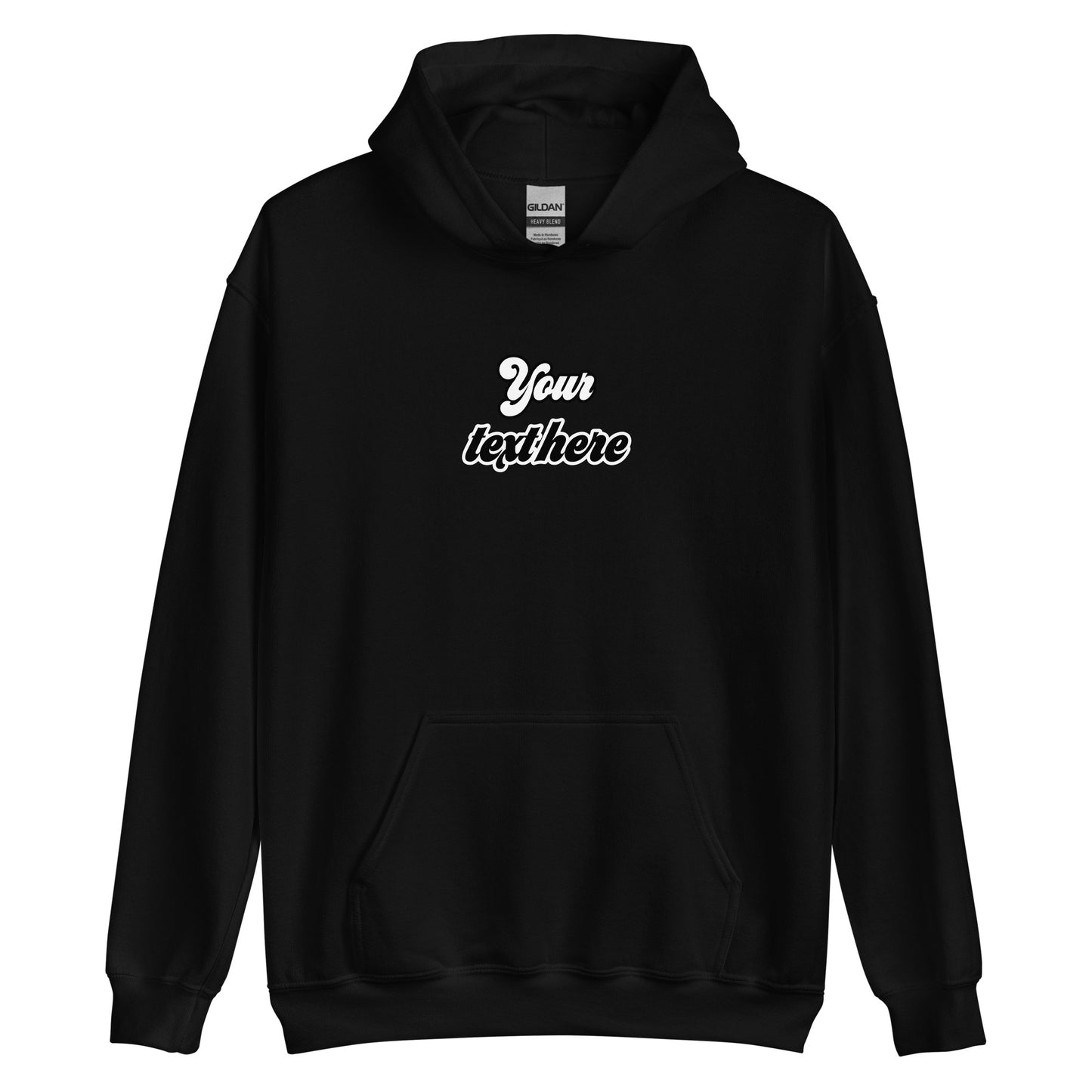 [Customizable text] Unisex hoodie - DTG Printing