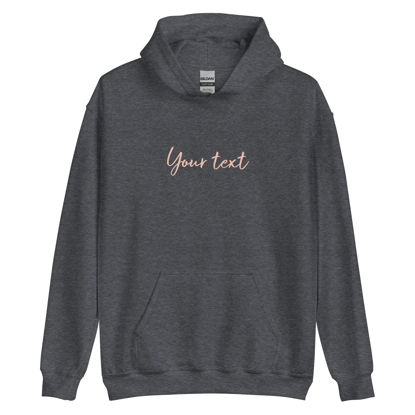 [Customizable text] Unisex hoodie - DTG Printing