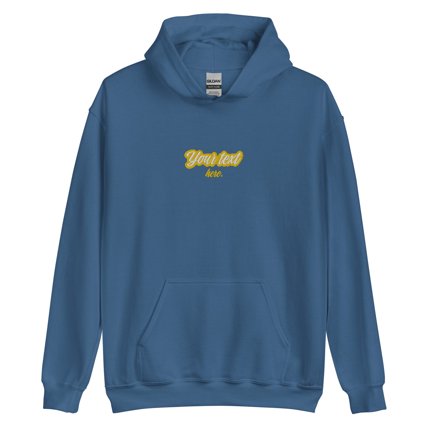 [Customizable text] Unisex hoodie - Embroidery