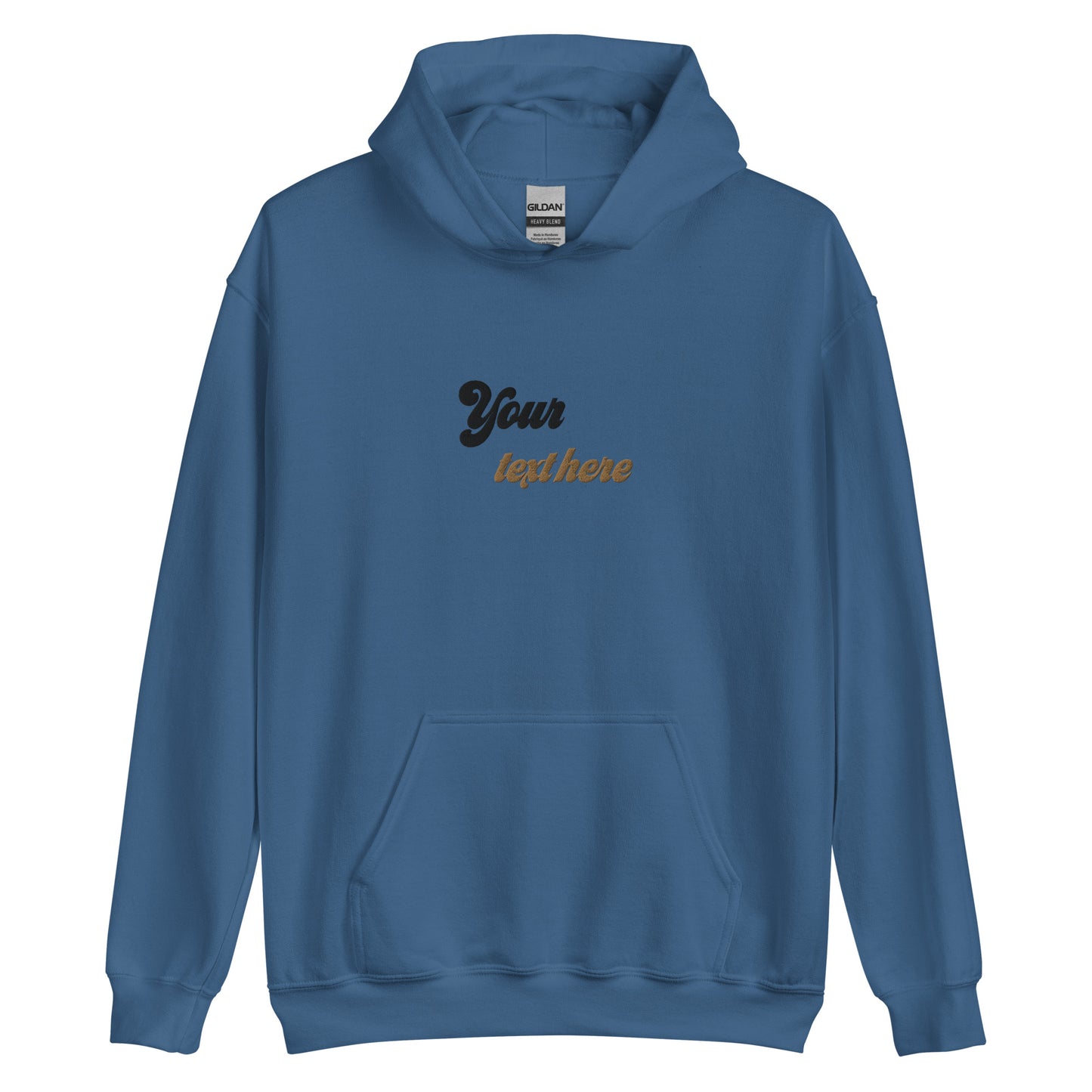 [Customizable text] Unisex Hoodie -Embroidery