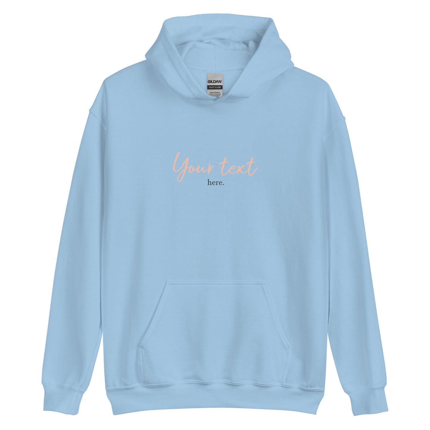 [Customizable text] Unisex hoodie - DTG Printing