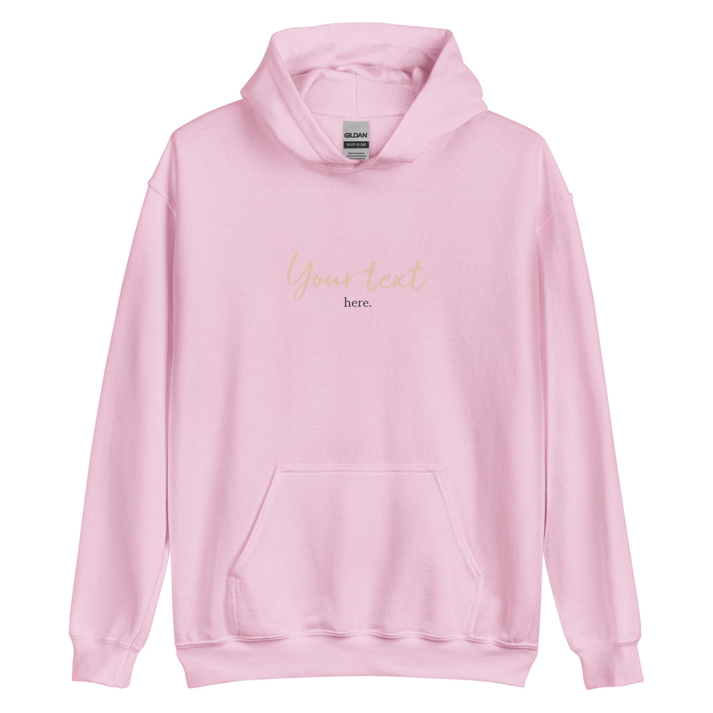 [Customizable text] Unisex hoodie - DTG Printing