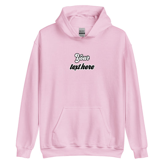 [Customizable text] Unisex hoodie - DTG Printing