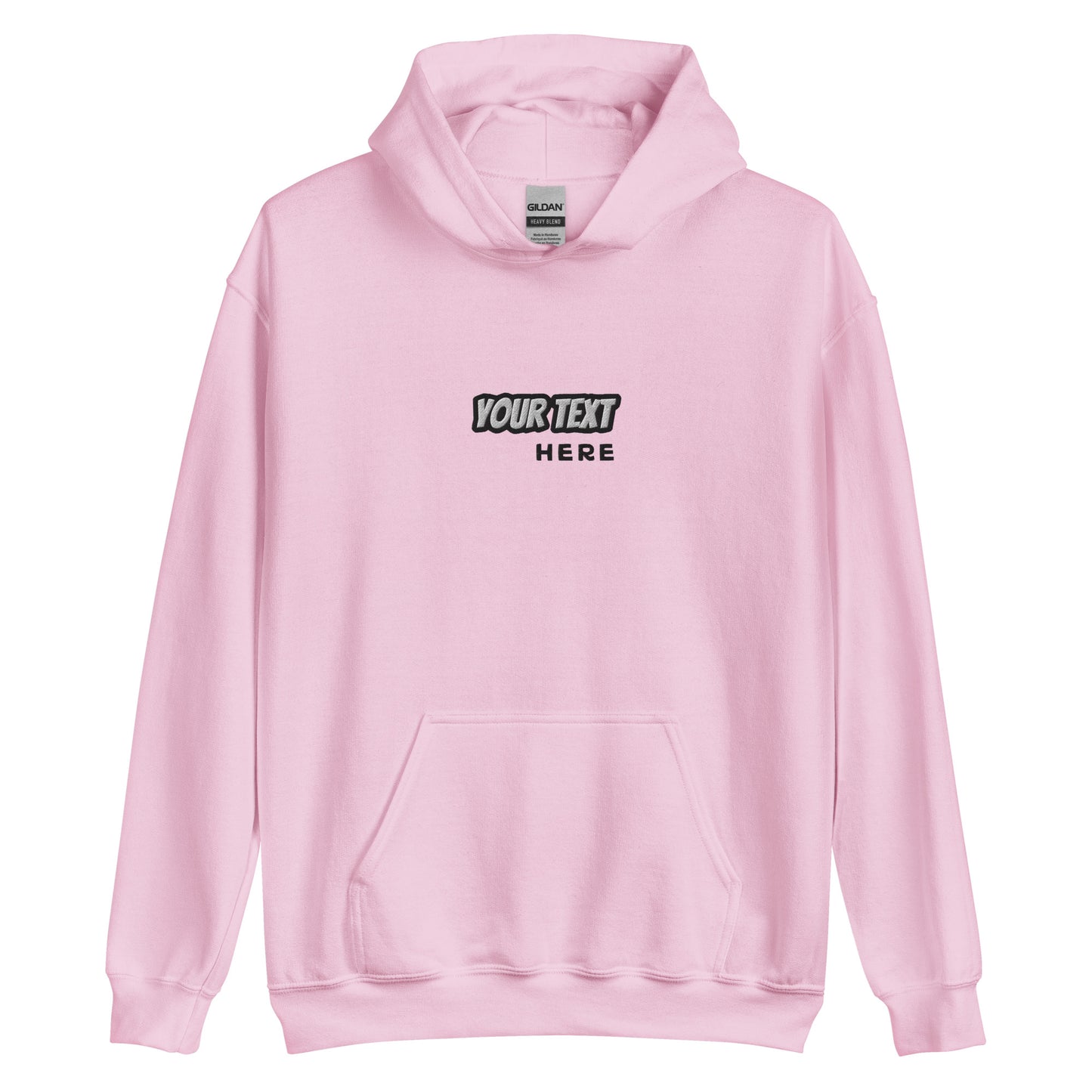 [Customizable text] Unisex Hoodie - Embroidery