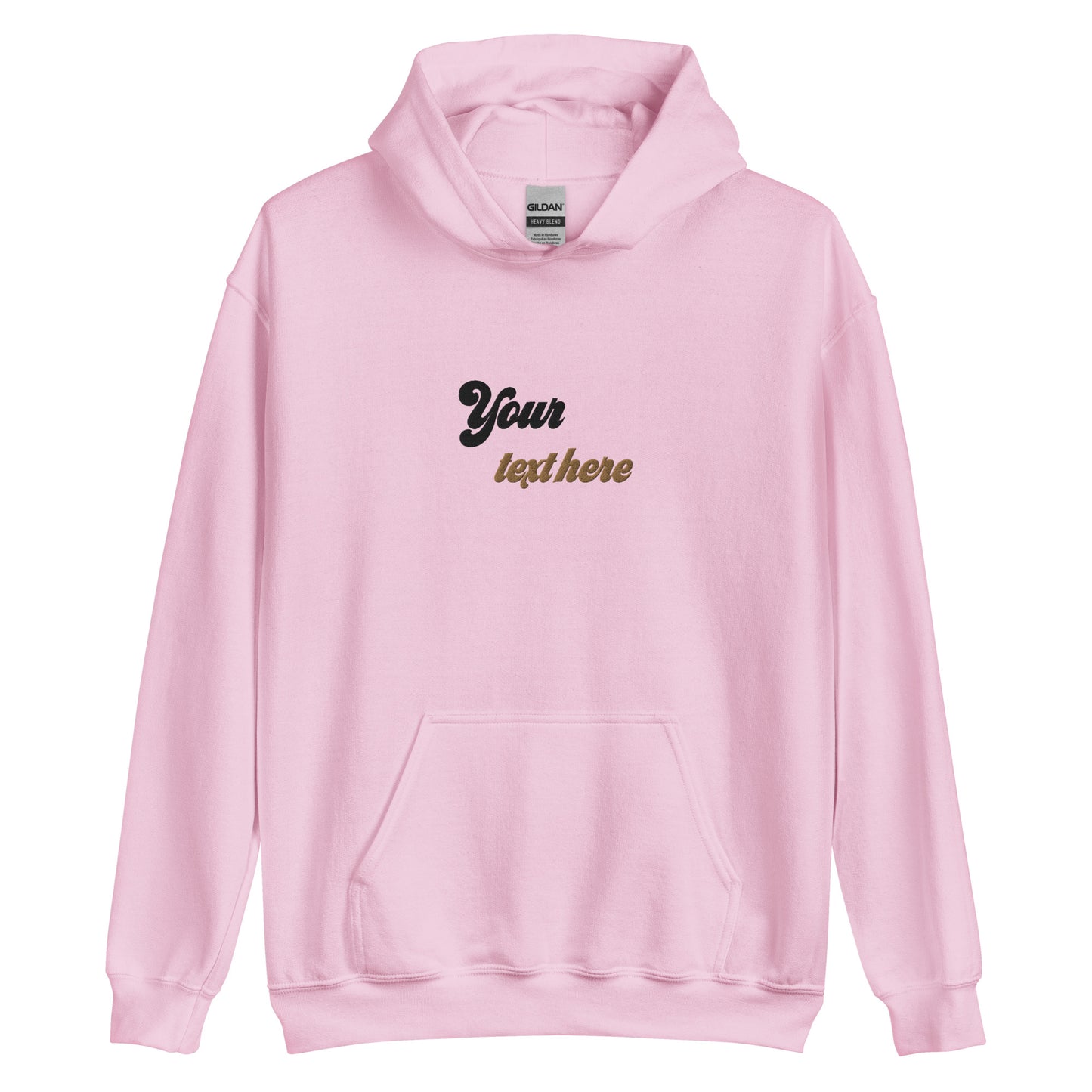 [Customizable text] Unisex Hoodie -Embroidery