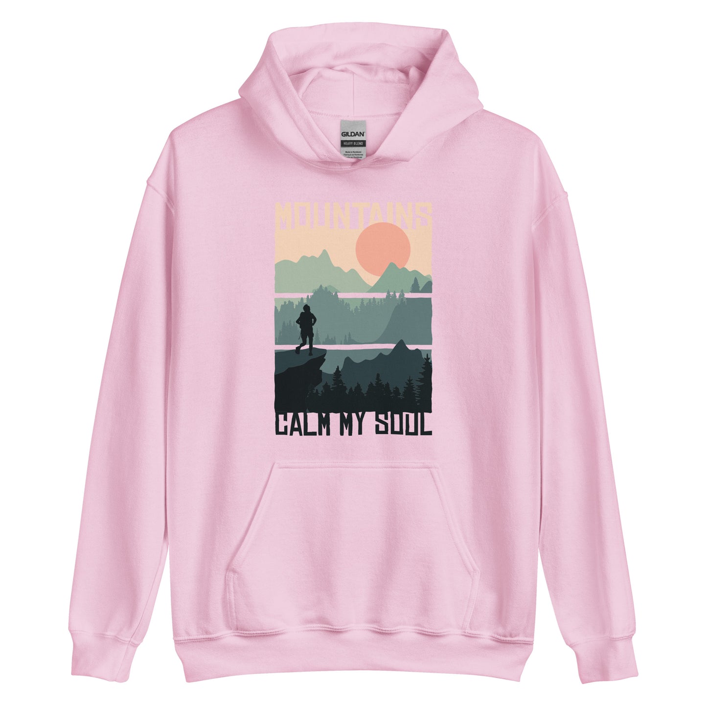 "Mountains calm my soul" Unisex Hoodie