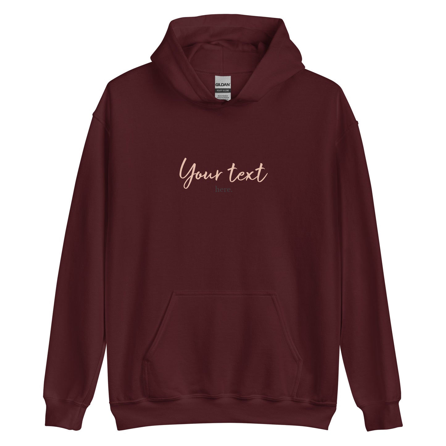 [Customizable text] Unisex hoodie - DTG Printing