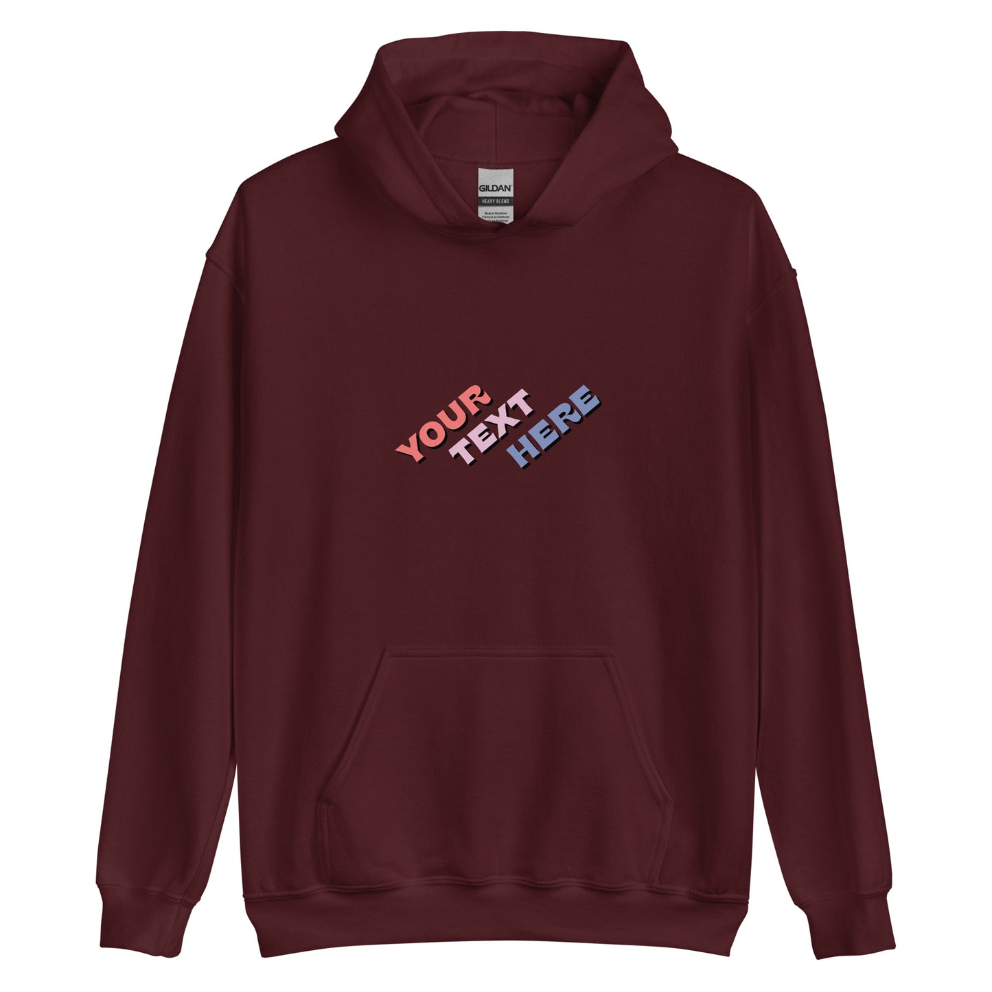 [Customizable text] Unisex hoodie - DTG Printing