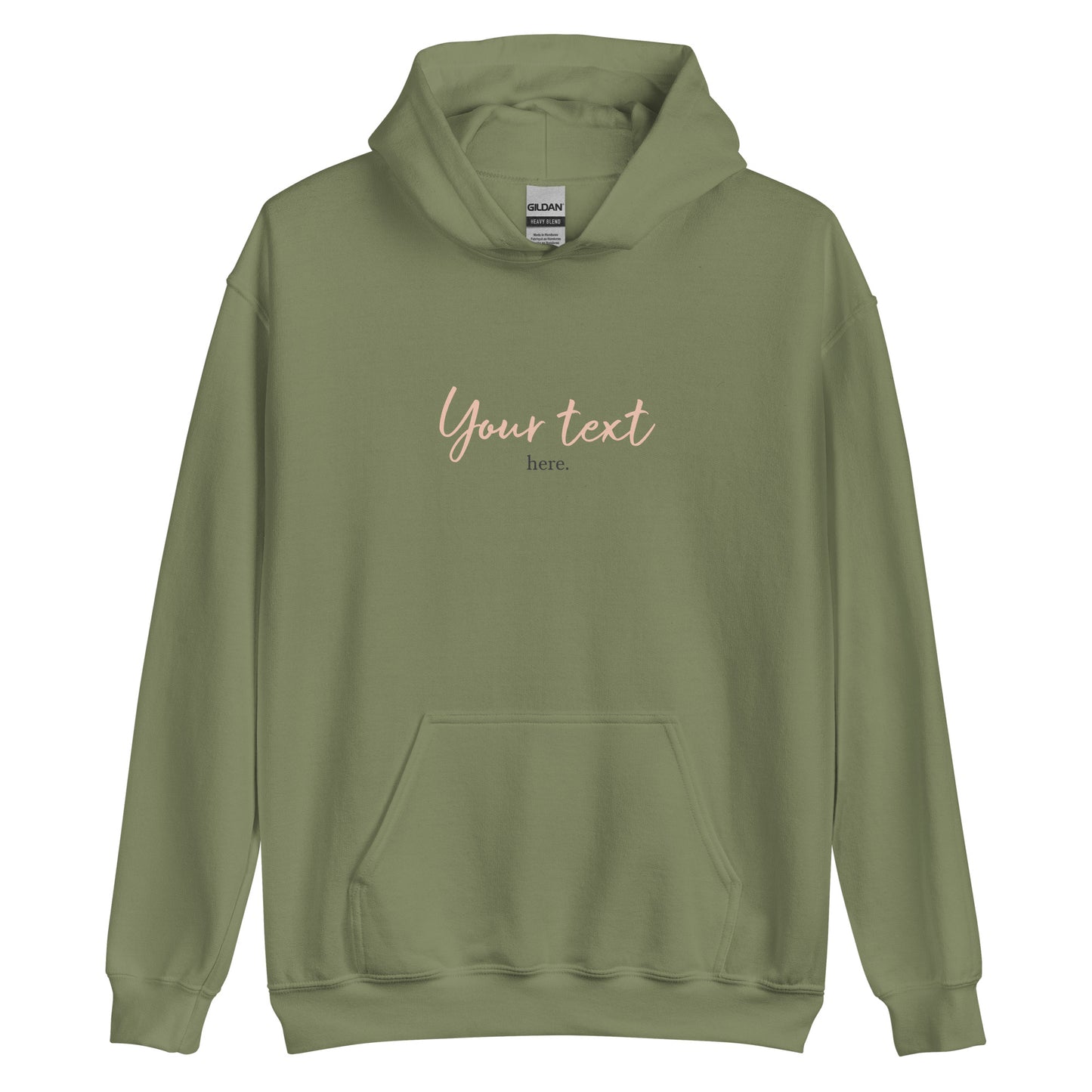 [Customizable text] Unisex hoodie - DTG Printing