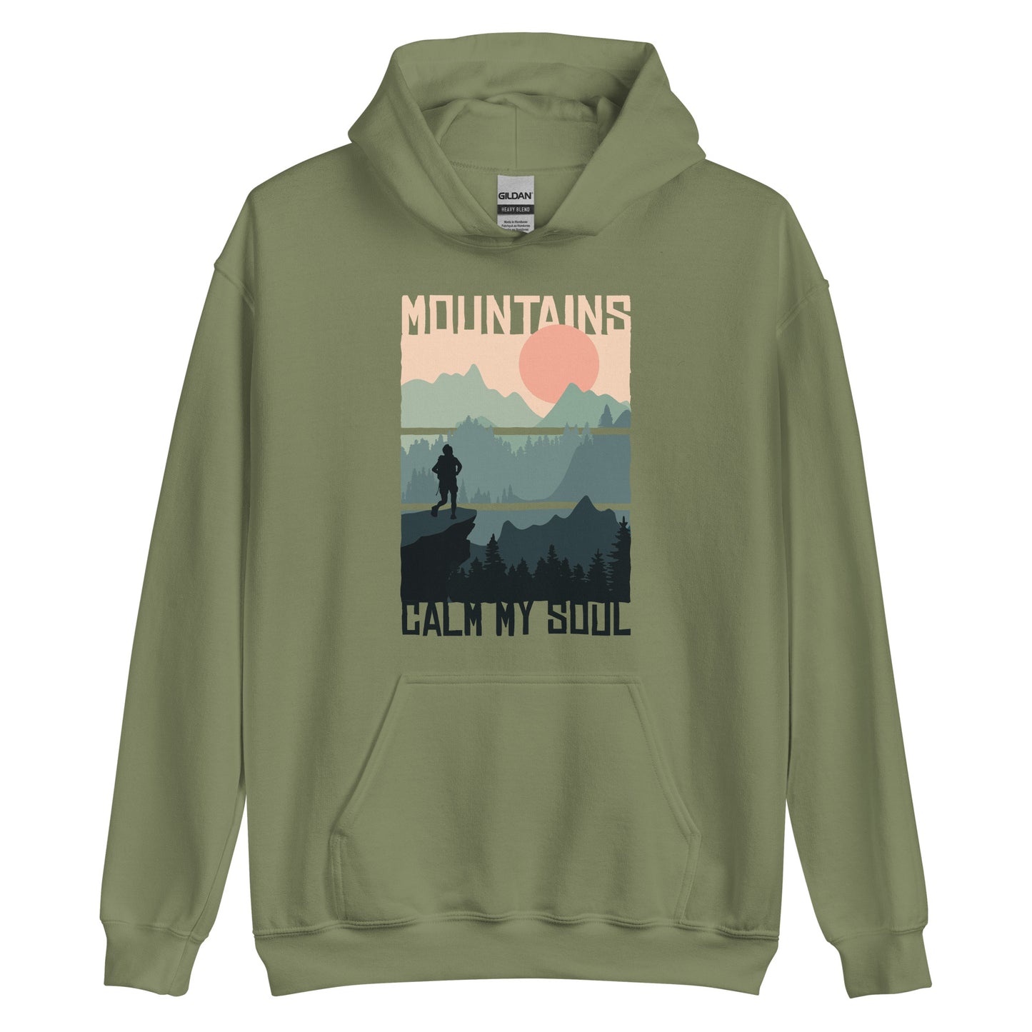 "Mountains calm my soul" Unisex Hoodie