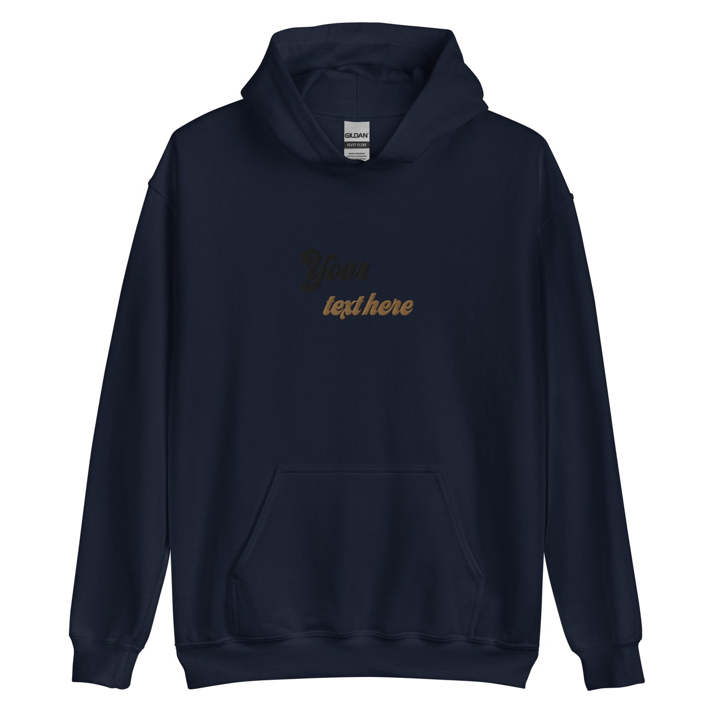 [Customizable text] Unisex Hoodie -Embroidery