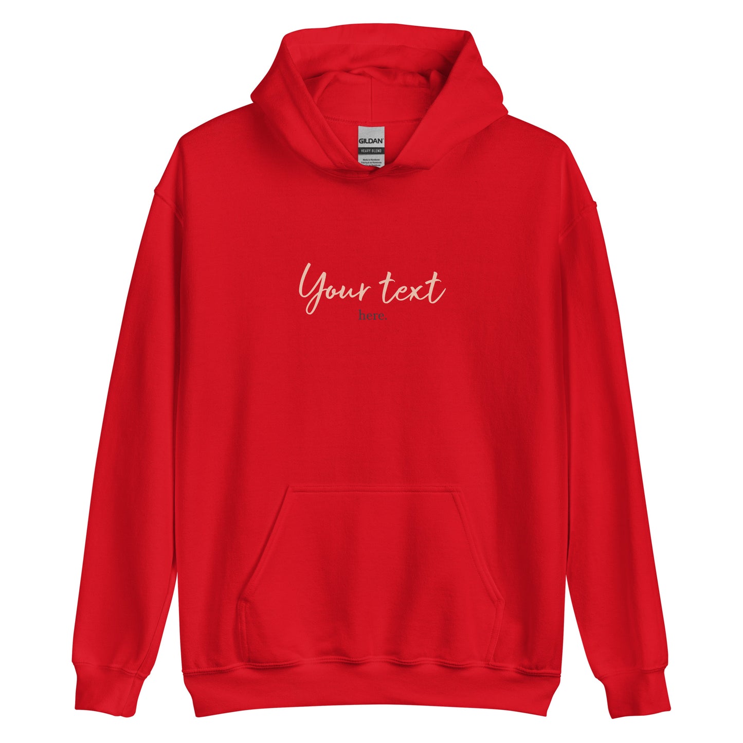 [Customizable text] Unisex hoodie - DTG Printing