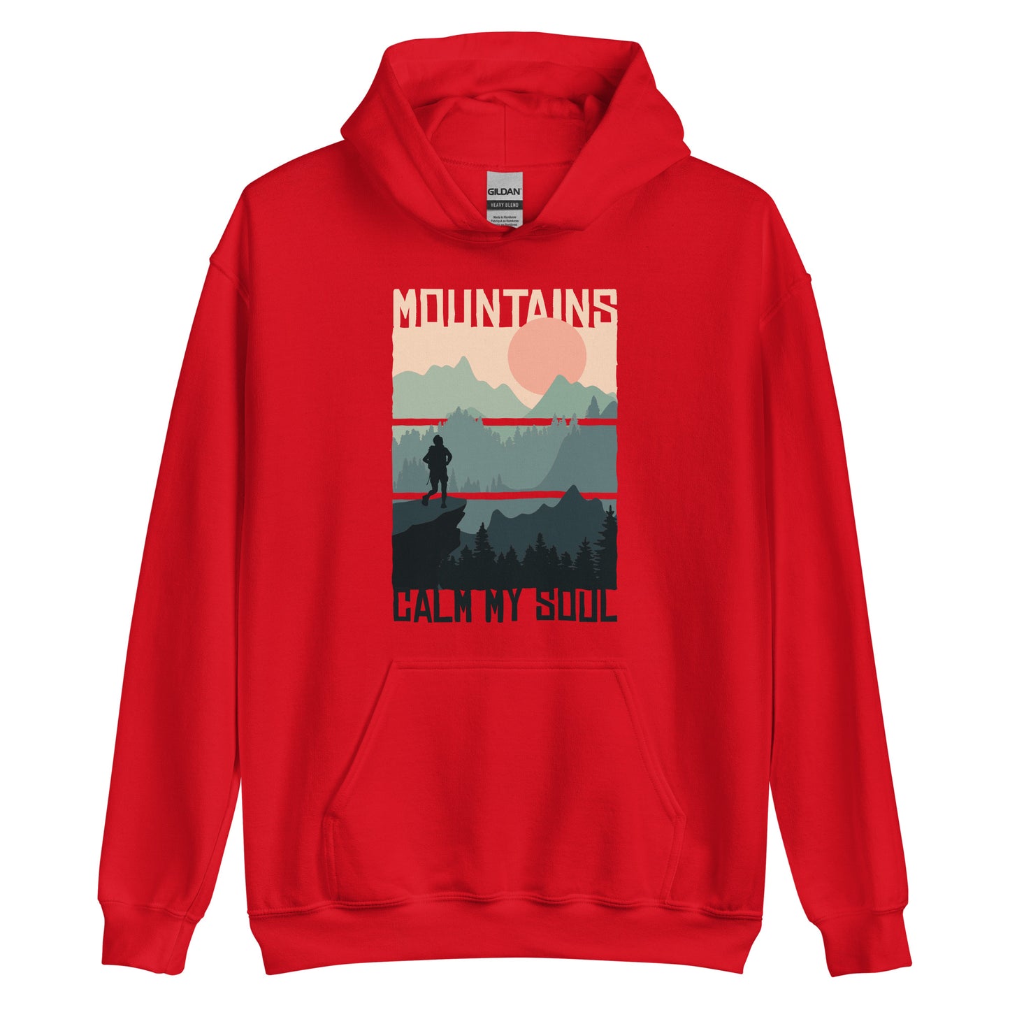 "Mountains calm my soul" Unisex Hoodie