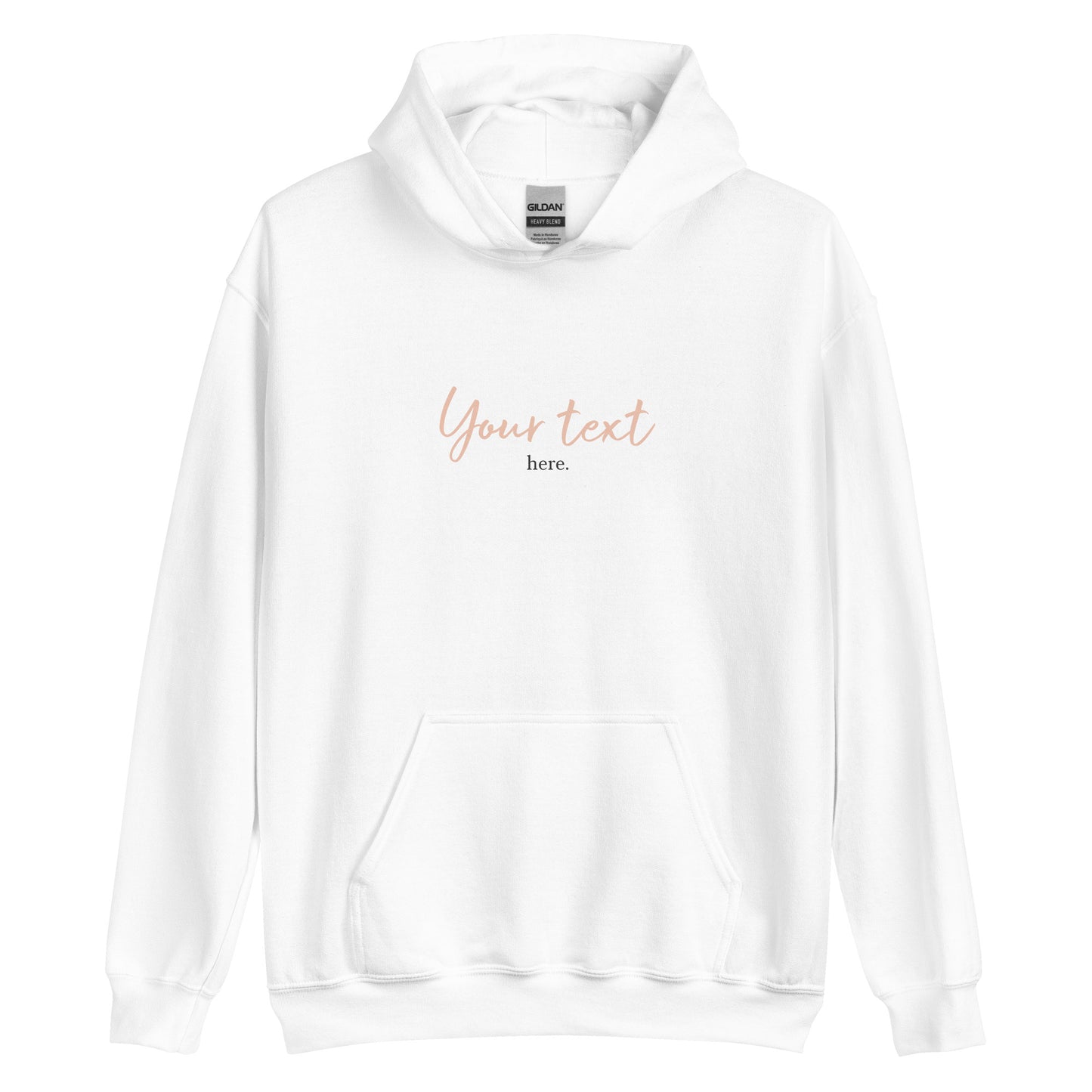 [Customizable text] Unisex hoodie - DTG Printing