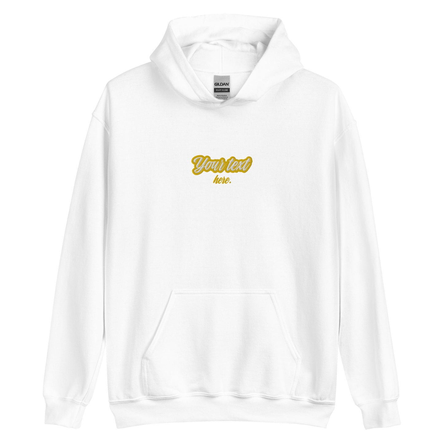 [Customizable text] Unisex hoodie - Embroidery