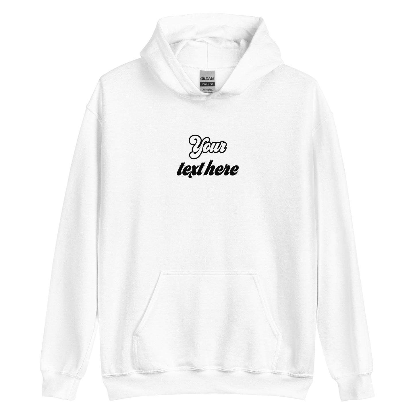 [Customizable text] Unisex hoodie - DTG Printing