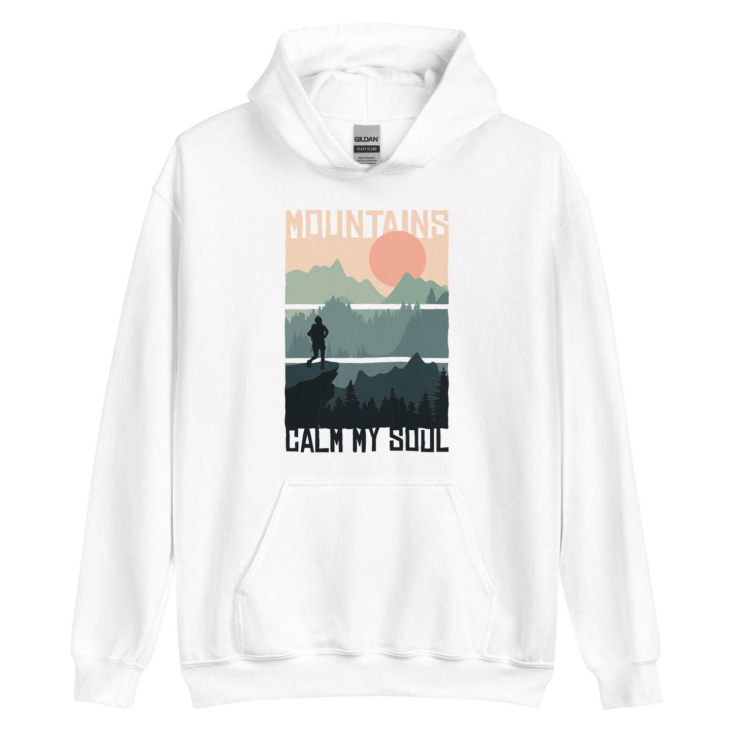 "Mountains calm my soul" Unisex Hoodie