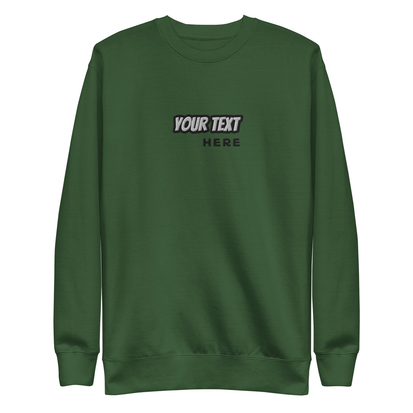 [Customizable text] Unisex Sweatshirt - Embroidery