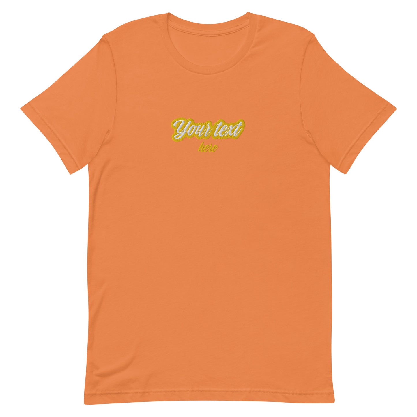 [Texto personalizable] Camiseta unisex - Bordado