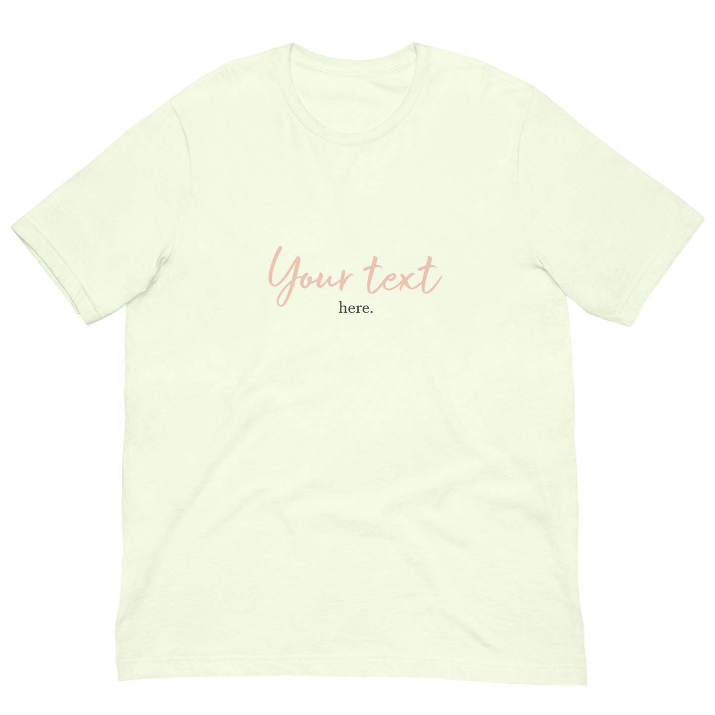 [Customizable text] Creamy Palette Unisex T-shirt - DTG Printing