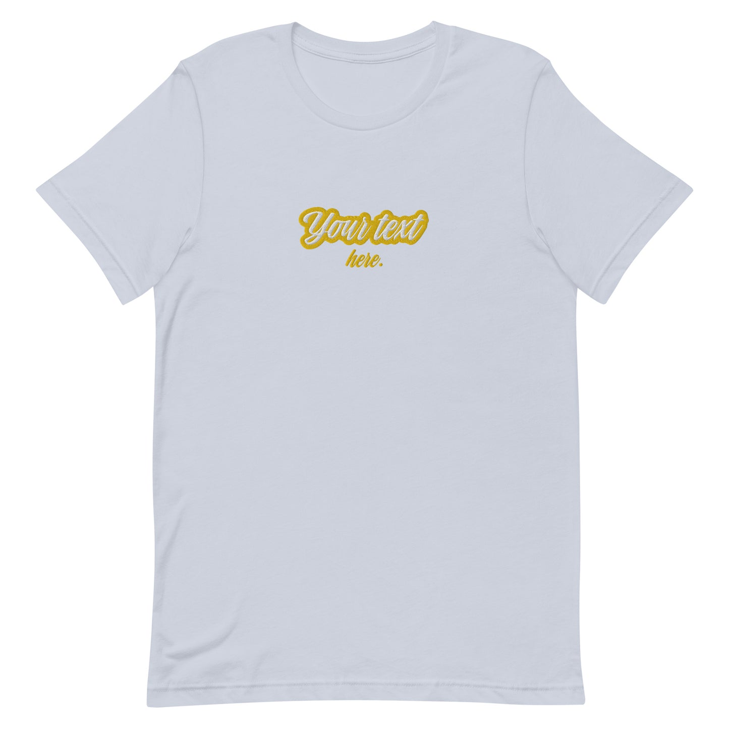 [Customizable text] Creamy Palette Unisex T-shirt - Embroidery