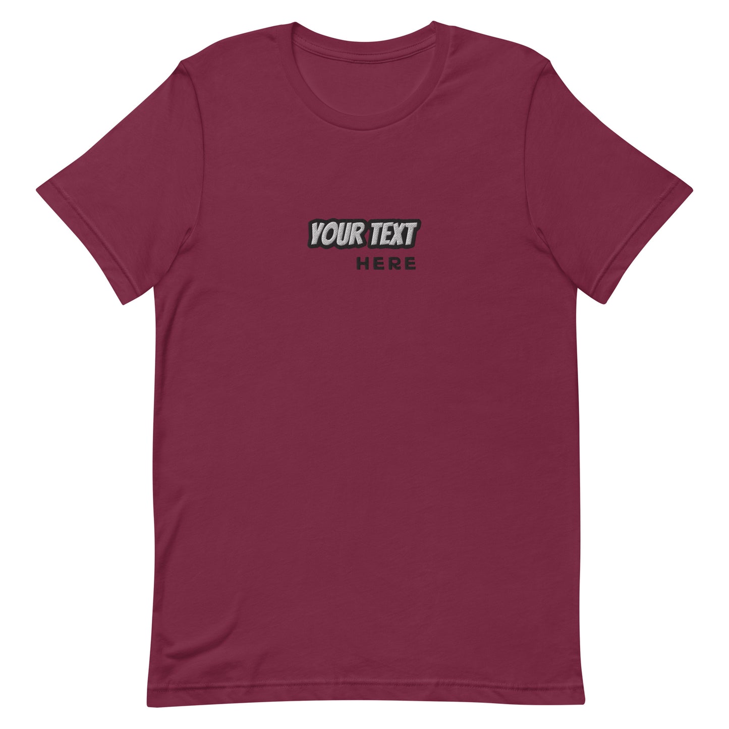 [Customizable text] Unisex T-shirt - Embroidery