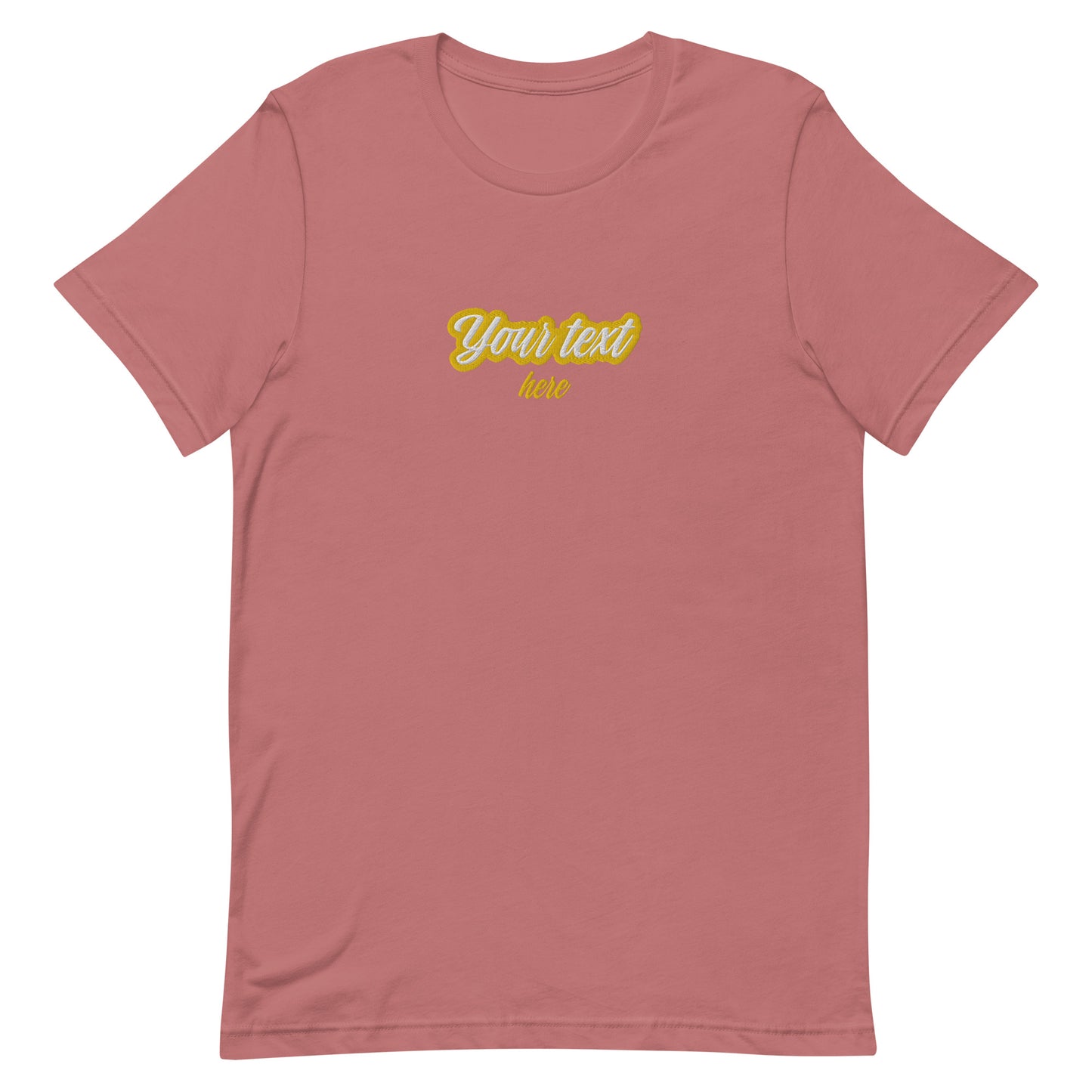 [Texto personalizable] Camiseta unisex - Bordado