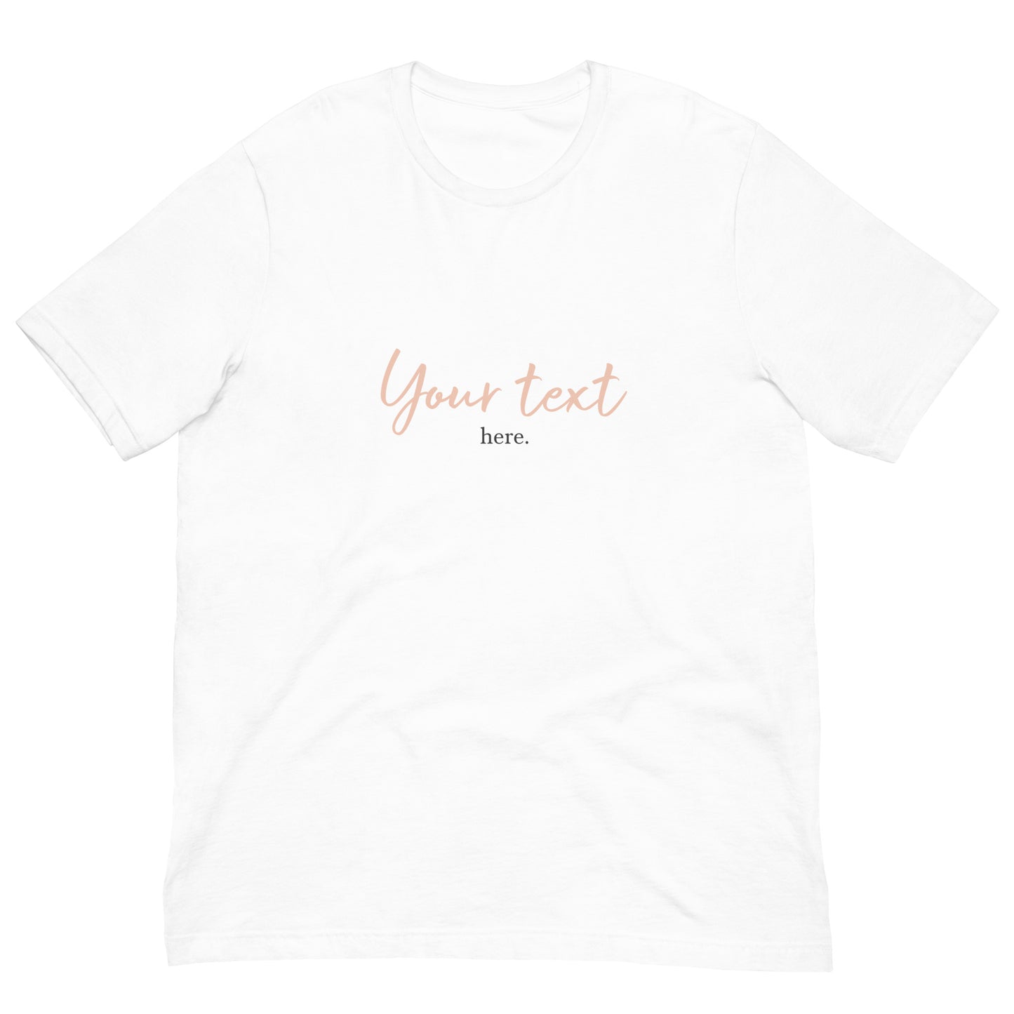 [Customizable text] Creamy Palette Unisex T-shirt - DTG Printing