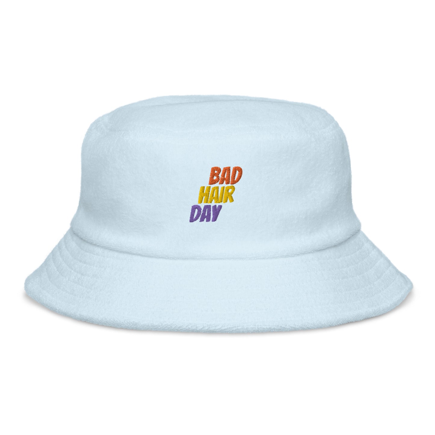 [Customizable] Unstructured terry cloth bucket hat